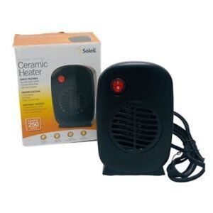 Black Soleil Ceramic Personal Heater
